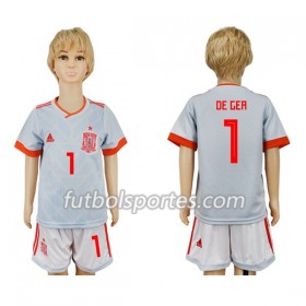 Camisetas España De Gea 1 Niño Segunda Equipacion Mundial 2018